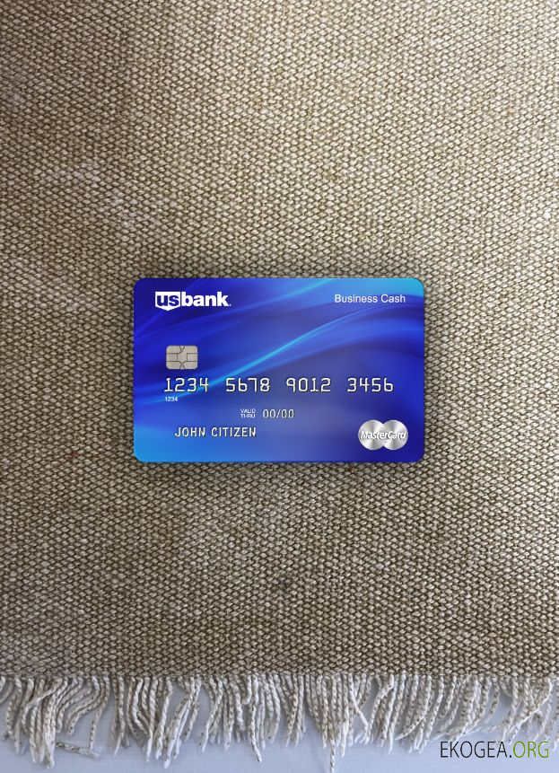 USA U.S. Bank Mastercard modèle de carte photolook recto